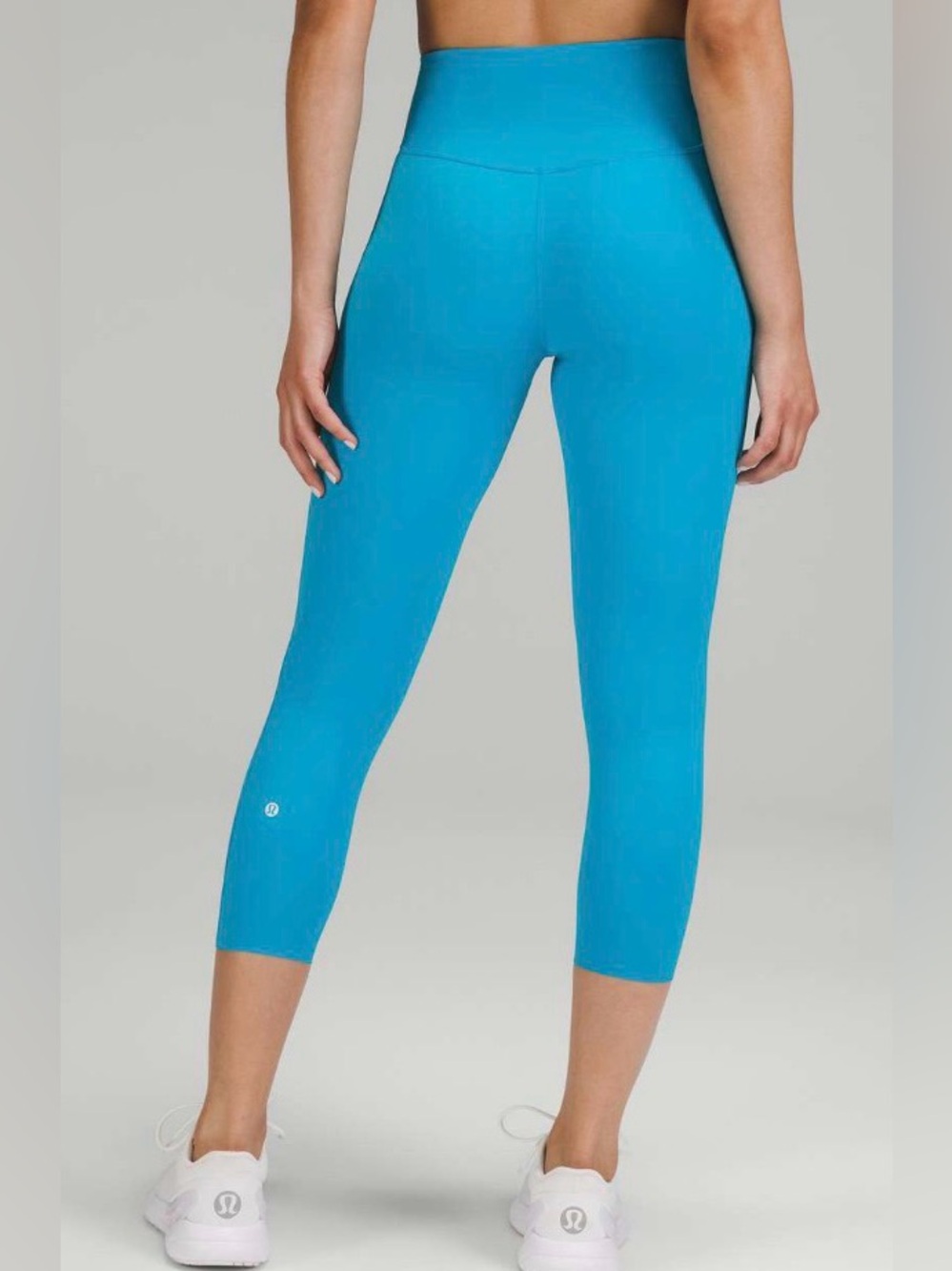 NWOT New Lululemon Base Pace High-Rise Crop 23" Turquoise Tide